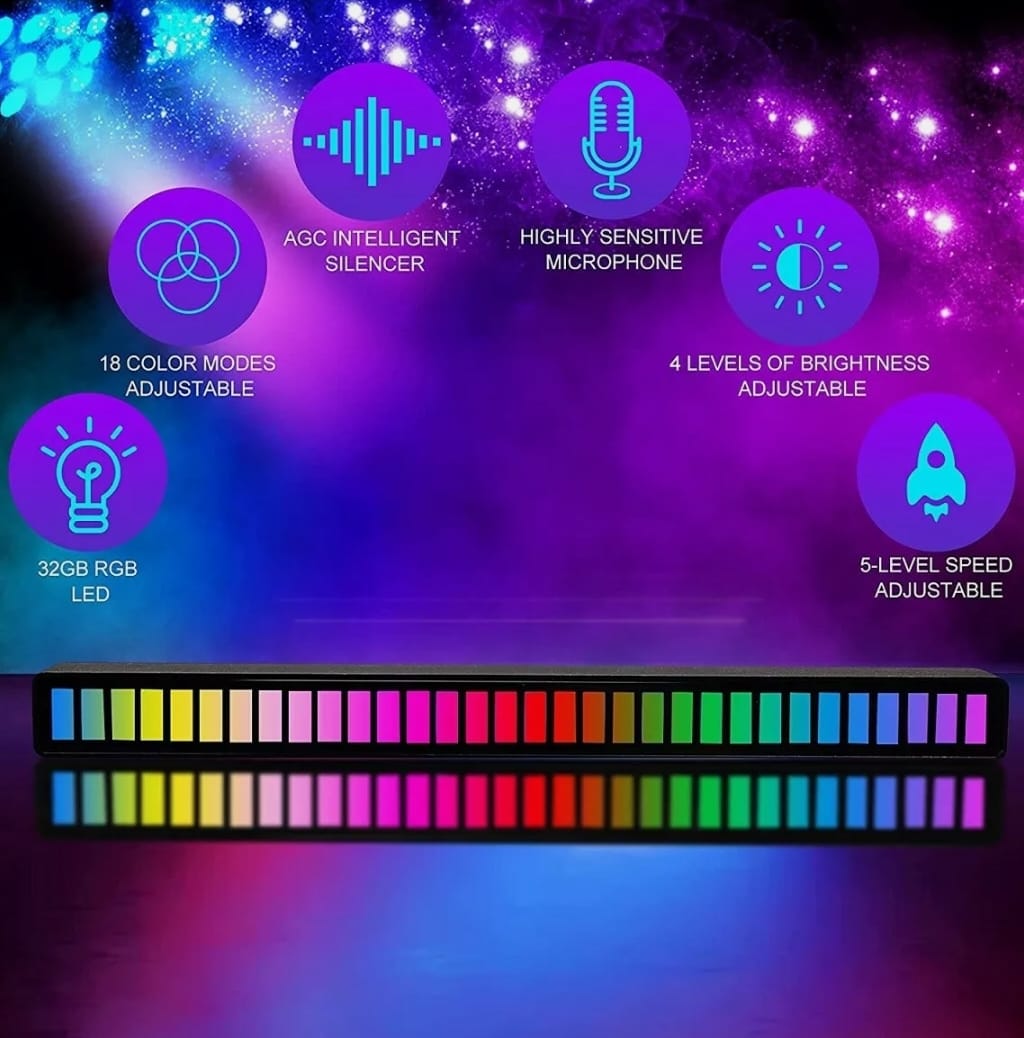 Reactive Music Light Bar 2 pcs pack
