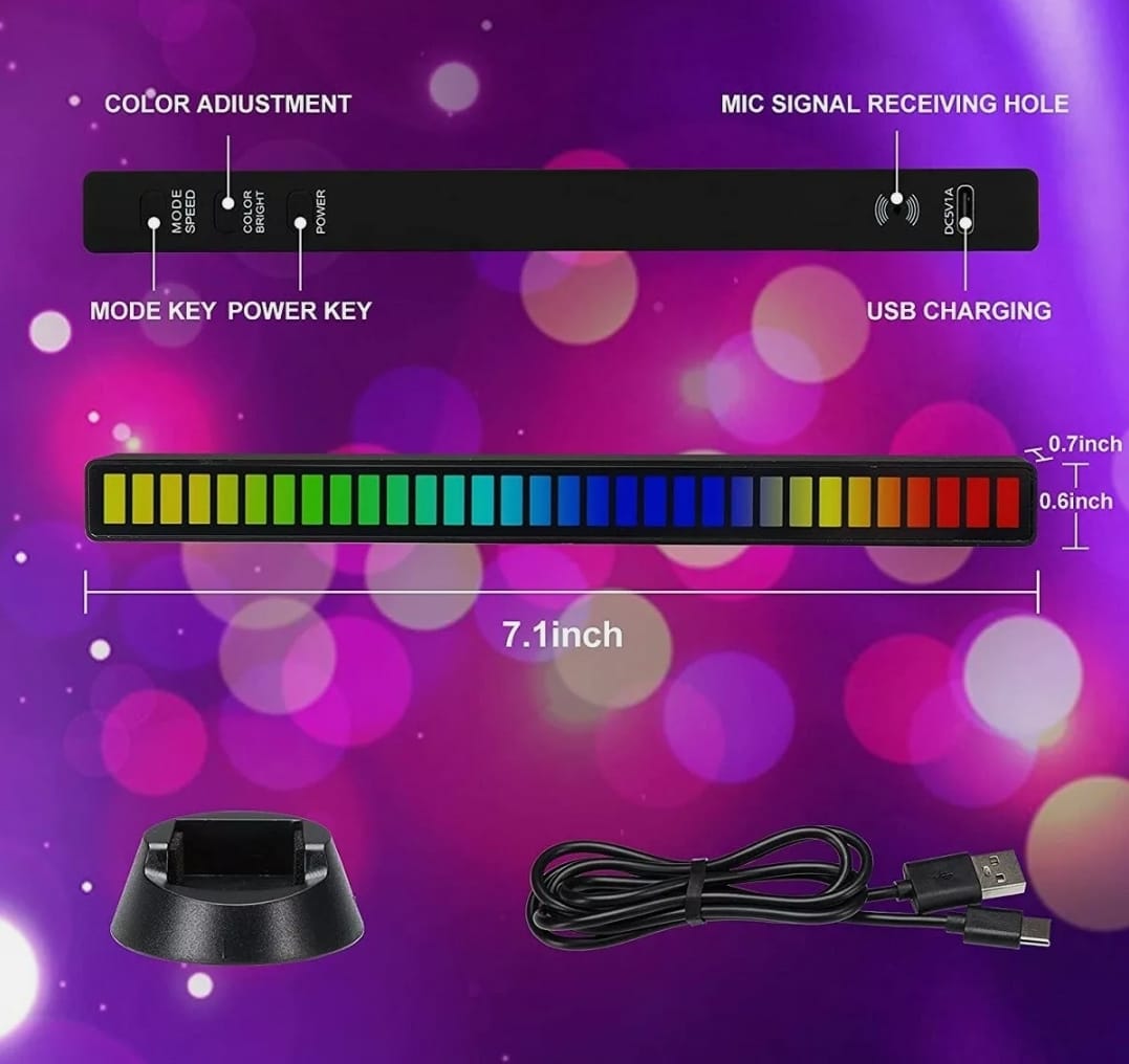 Reactive Music Light Bar 2 pcs pack